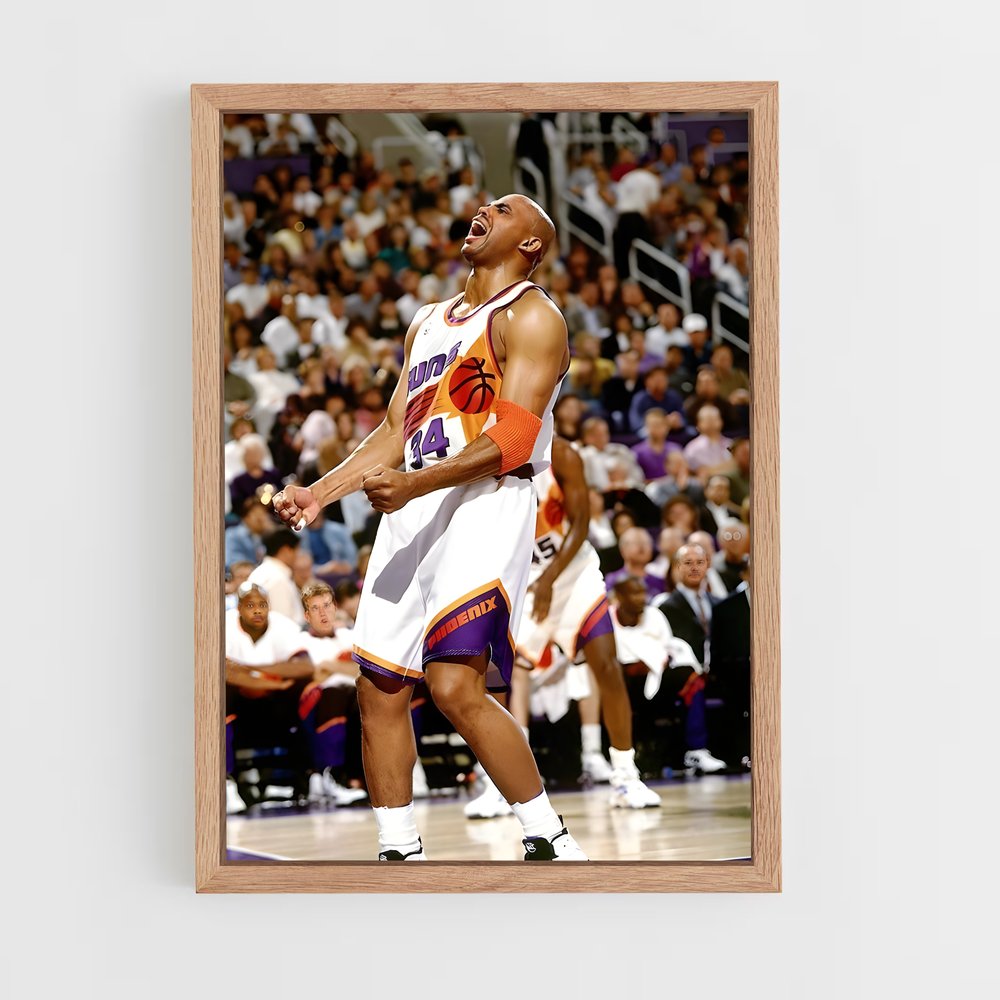 Poster La Réaction de Sir Charles – affiche Basketball (vue 4)